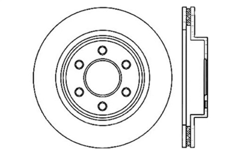 Stoptech - StopTech Drilled Sport Brake Rotor - Demon Performance