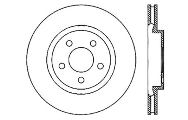 Stoptech - StopTech Drilled Sport Brake Rotor - Demon Performance