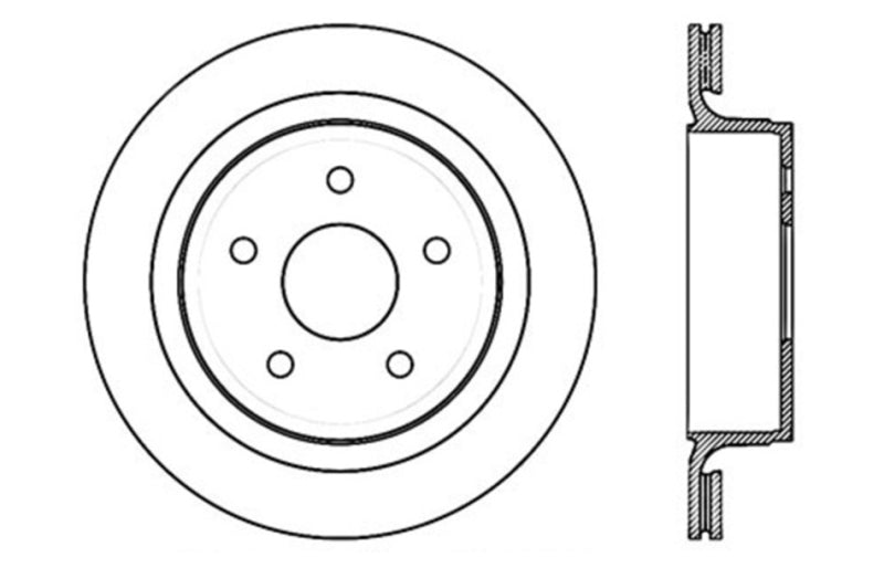 Stoptech - StopTech Drilled Sport Brake Rotor - Demon Performance
