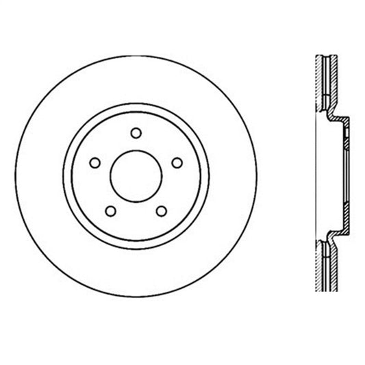 Stoptech - StopTech Infiniti G37 / Nissan 370Z SportStop Slotted & Drilled Front Left Rotor - Demon Performance
