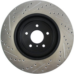 Stoptech - StopTech Infiniti G37 / Nissan 370Z SportStop Slotted & Drilled Front Left Rotor - Demon Performance