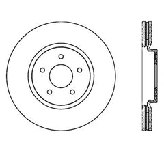 Stoptech - StopTech Infiniti G37 / Nissan 370Z SportStop Slotted & Drilled Front Right Rotor - Demon Performance