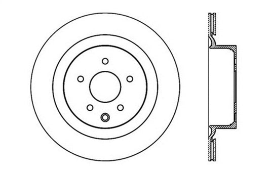 Stoptech - StopTech Infiniti G37 / Nissan 370Z SportStop Slotted & Drilled Rear Left Rotor - Demon Performance
