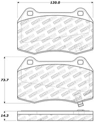 Stoptech - StopTech Performance 02 - 07 350z/G35 w/ Brembo Front Brake Pads - Demon Performance