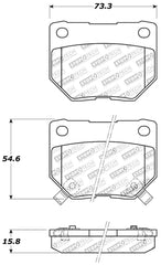 Stoptech - StopTech Performance 06 - 07 WRX Rear Brake Pads - Demon Performance