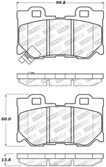 Stoptech - StopTech Performance 08 - 09 Infiniti FX50/G37 Rear Brake Pads - Demon Performance