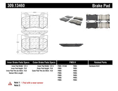 Stoptech - StopTech Performance 09 - 13 Infiniti FX35/FX37/FX45/FX50/08 - 13 G37 / 09 - 12 370Z Front Brake Pads - Demon Performance