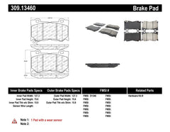 Stoptech - StopTech Performance 09 - 13 Infiniti FX35/FX37/FX45/FX50/08 - 13 G37 / 09 - 12 370Z Front Brake Pads - Demon Performance