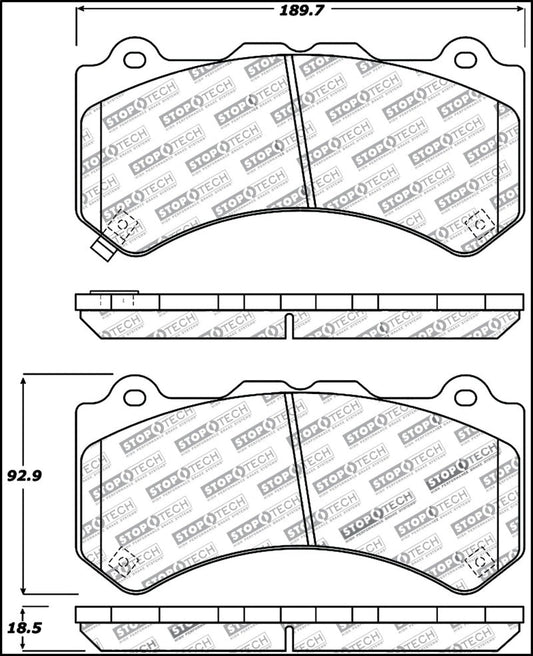 Stoptech - StopTech Performance Brake Pads - Demon Performance