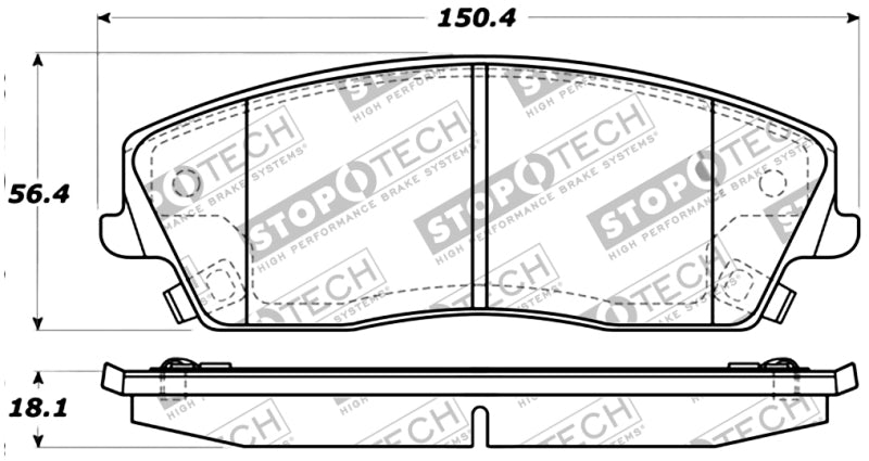 Stoptech - StopTech Performance Brake Pads - Demon Performance