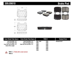 Stoptech - StopTech Performance ST - 22 2 - Piston Rear Caliper Brake Pads - Demon Performance