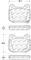 Stoptech - StopTech Performance ST - 22 2 - Piston Rear Caliper Brake Pads - Demon Performance