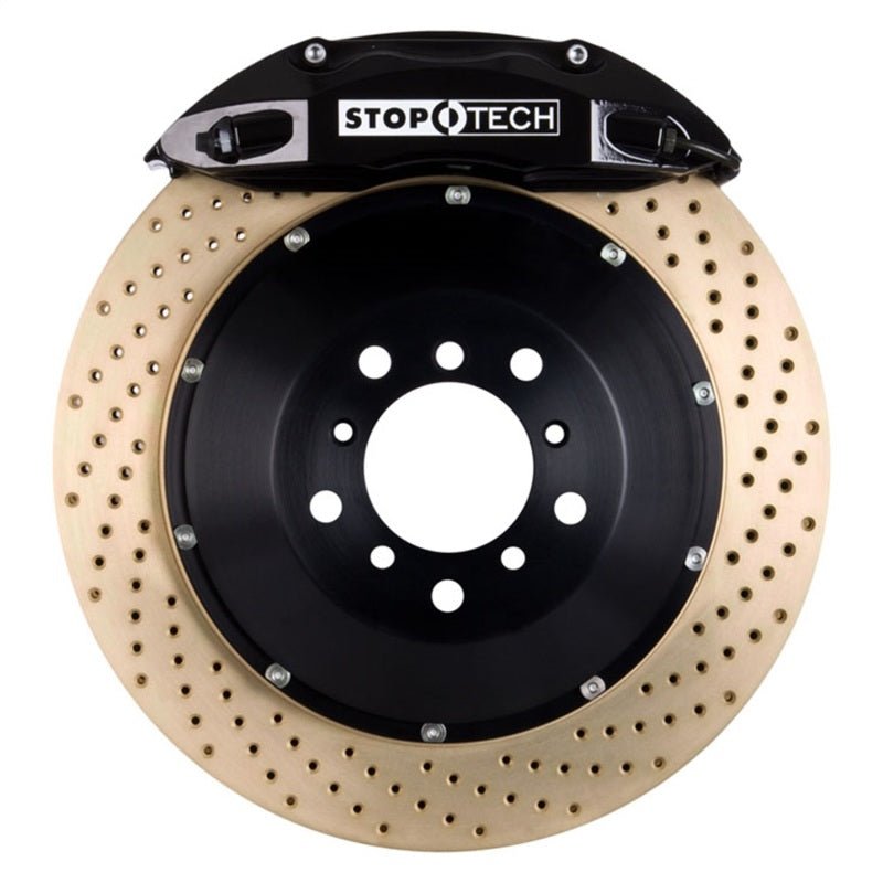 Stoptech - StopTech Porsche 911 05 - 10 Carrera Front BBK ST - 40 Caliper Black / 2pc Zinc Drilled 355x32mm Rotor - Demon Performance