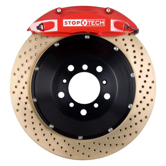Stoptech - StopTech Porsche 911 05 - 10 Carrera Front BBK ST - 40 Caliper Red / 2pc Zinc Drilled 355x32mm Rotor - Demon Performance