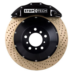 Stoptech - StopTech Porsche 911 05 - 10 Carrera Front BBK ST - 60 Caliper Black / 2pc Zinc Drilled 380x32mm Rotor - Demon Performance