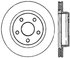 Stoptech - StopTech Power Slot 04 - 09 Dodge Durango / 10 - 18 Ram 1500 Front Right Sport Slotted Cryo Rotor - Demon Performance