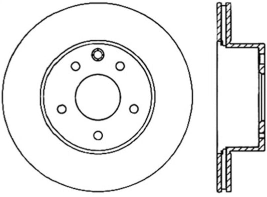 Stoptech - StopTech Power Slot 06 - 07 350Z / 05 - 07 G35 / 06 - 07 G35X SportStop CRYO Slotted Rear Left Rotor - Demon Performance