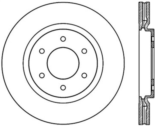 Stoptech - StopTech Power Slot 08 - 09 Infiniti QX4/QX56 / 07 - 09 Nissan Armada Left Front Slotted Cryo Rotor - Demon Performance