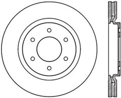 Stoptech - StopTech Power Slot 08 - 09 Infiniti QX4/QX56 / 07 - 09 Nissan Armada Left Front Slotted Cryo Rotor - Demon Performance
