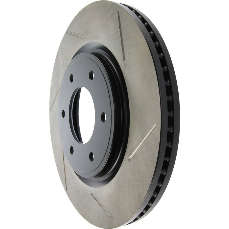 Stoptech - StopTech Power Slot 08 - 09 Infiniti QX4/QX56 / 07 - 09 Nissan Armada Left Front Slotted Rotor - Demon Performance
