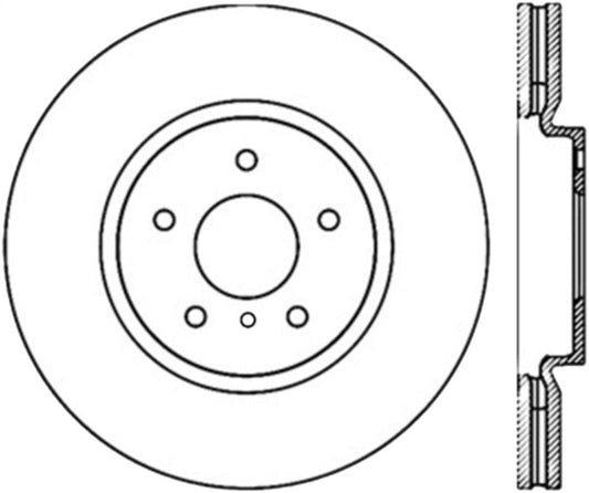 Stoptech - StopTech Power Slot 09 Nissan 370z / 08 - 09 Infiniti G37 Slotted Front Right CRYO Rotor - Demon Performance