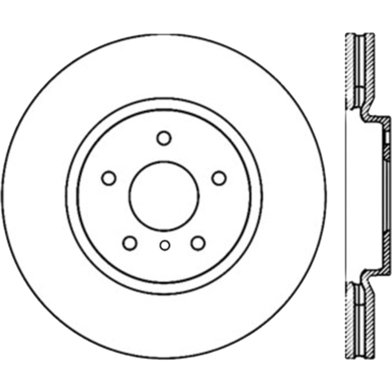 Stoptech - StopTech Power Slot 09 Nissan 370z / 08 - 09 Infiniti G37 Slotted Front Right CRYO Rotor - Demon Performance