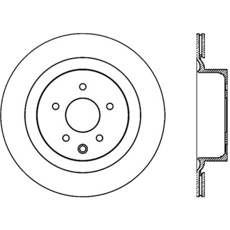 Stoptech - StopTech Power Slot 09 Nissan 370z / 08 - 09 Infiniti G37 Slotted Rear Left CRYO Rotor - Demon Performance