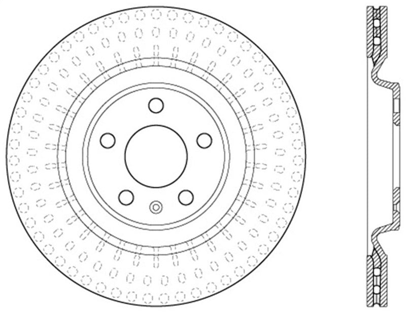 Stoptech - StopTech Power Slot 12 - 13 Audi A6 Quattro/11 - 12 A7 Quattro / 10 - 13 S4 Rear Left Slotted Rotor - Demon Performance