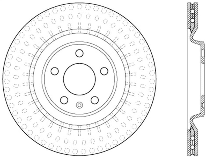 Stoptech - StopTech Power Slot 12 - 13 Audi A6 Quattro/11 - 12 A7 Quattro / 10 - 13 S4 Rear Right Slotted Rotor - Demon Performance