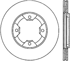 Stoptech - StopTech Power Slot 84 - 85 Nissan 300ZX Slotted & Drilled Left Front Rotor - Demon Performance