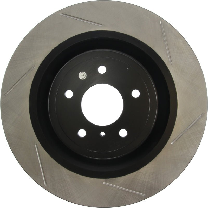 Stoptech - StopTech Power Slot Nissan 370z / Infiniti G37 SportStop Slotted Front Left Rotor - Demon Performance