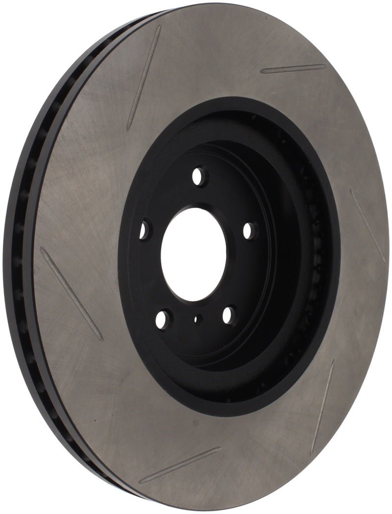 Stoptech - StopTech Power Slot Nissan 370z / Infiniti G37 SportStop Slotted Front Left Rotor - Demon Performance