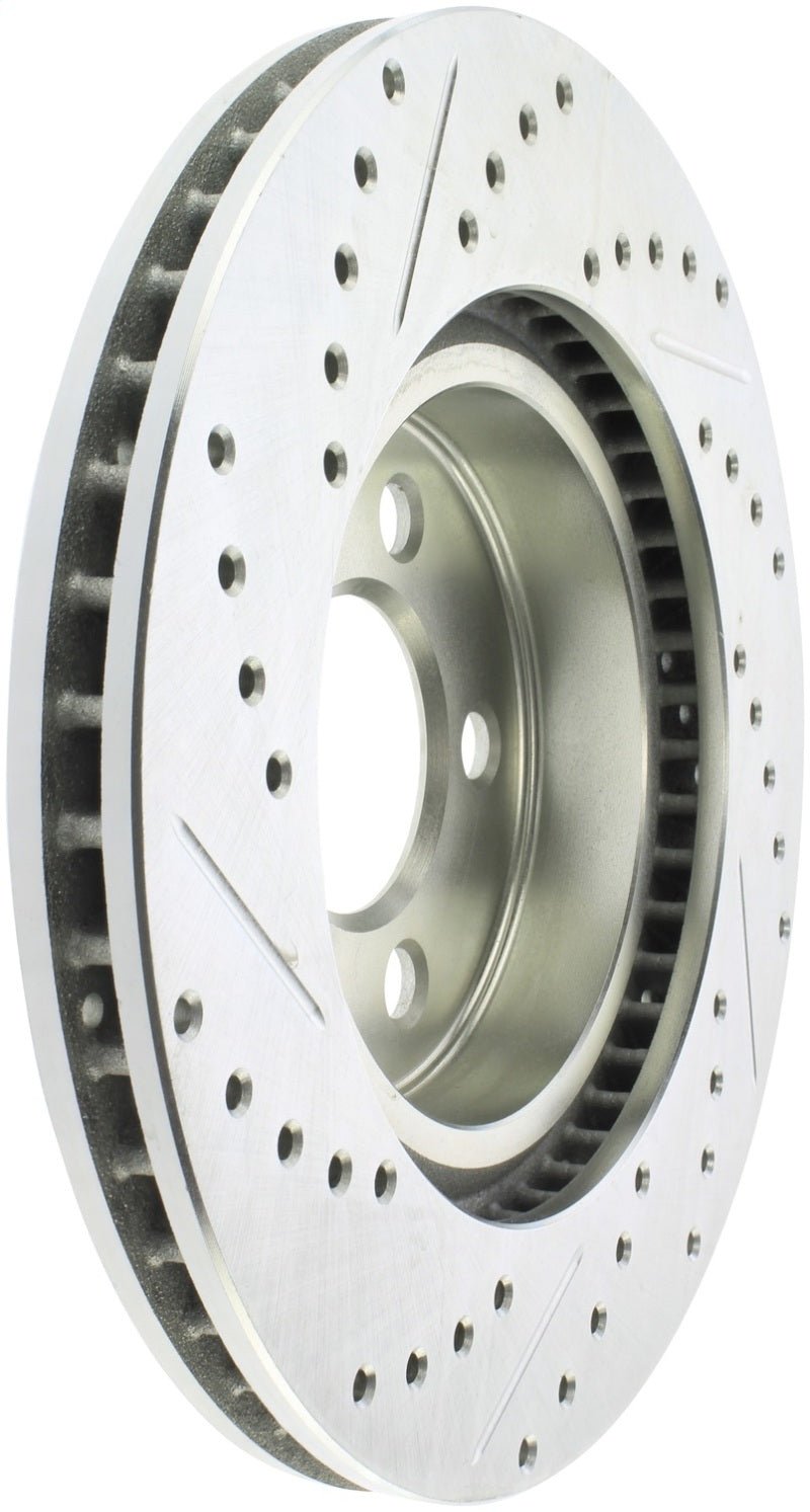 Stoptech - StopTech Select Sport 06 - 17 Dodge Charrger/14 - 17 Chrysler 300 Slotted & Drilled Front Left Rotor - Demon Performance