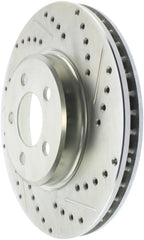 Stoptech - StopTech Select Sport 06 - 17 Dodge Charrger/14 - 17 Chrysler 300 Slotted & Drilled Front Left Rotor - Demon Performance