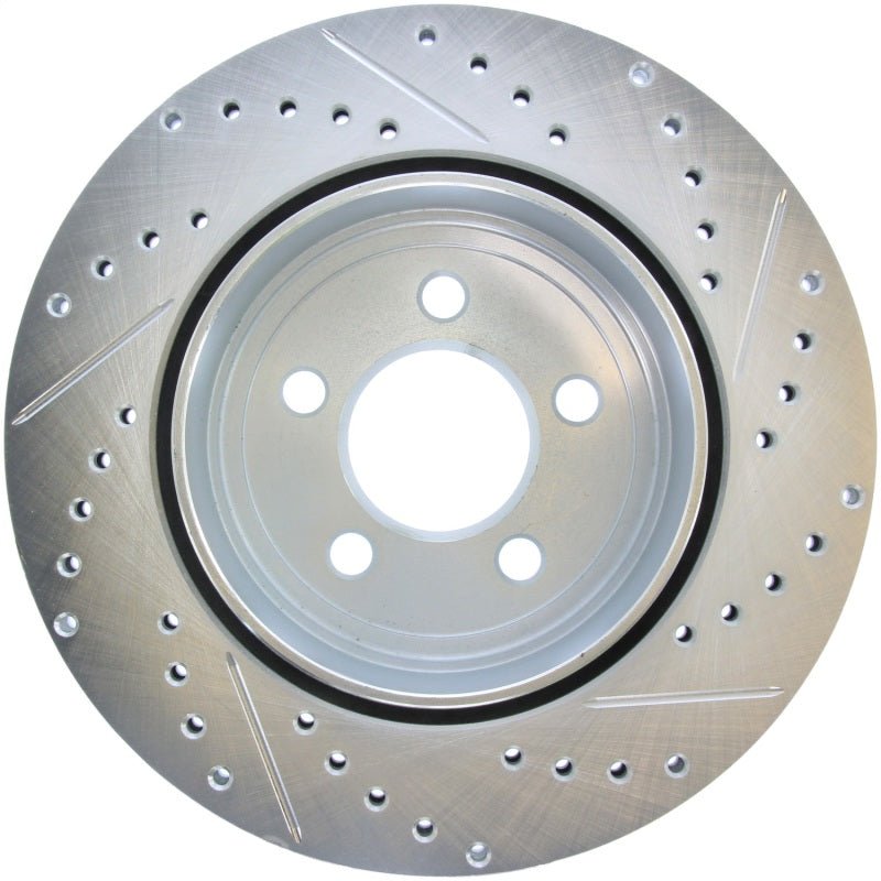 Stoptech - StopTech Select Sport 2011 - 2012 Dodge Challenger RT Drilled and Slotted Rear Right Brake Rotor - Demon Performance