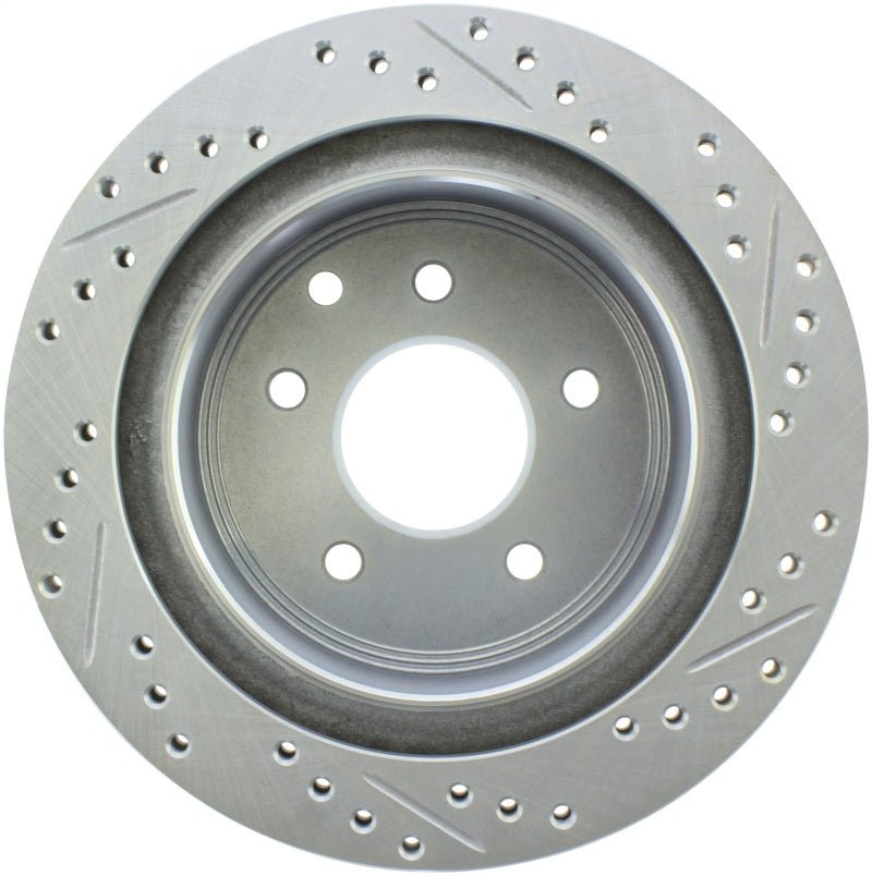 Stoptech - StopTech Select Sport Nissan Slotted and Drilled Right Rear Rotor - Demon Performance