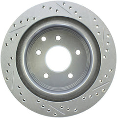 Stoptech - StopTech Select Sport Nissan Slotted and Drilled Right Rear Rotor - Demon Performance