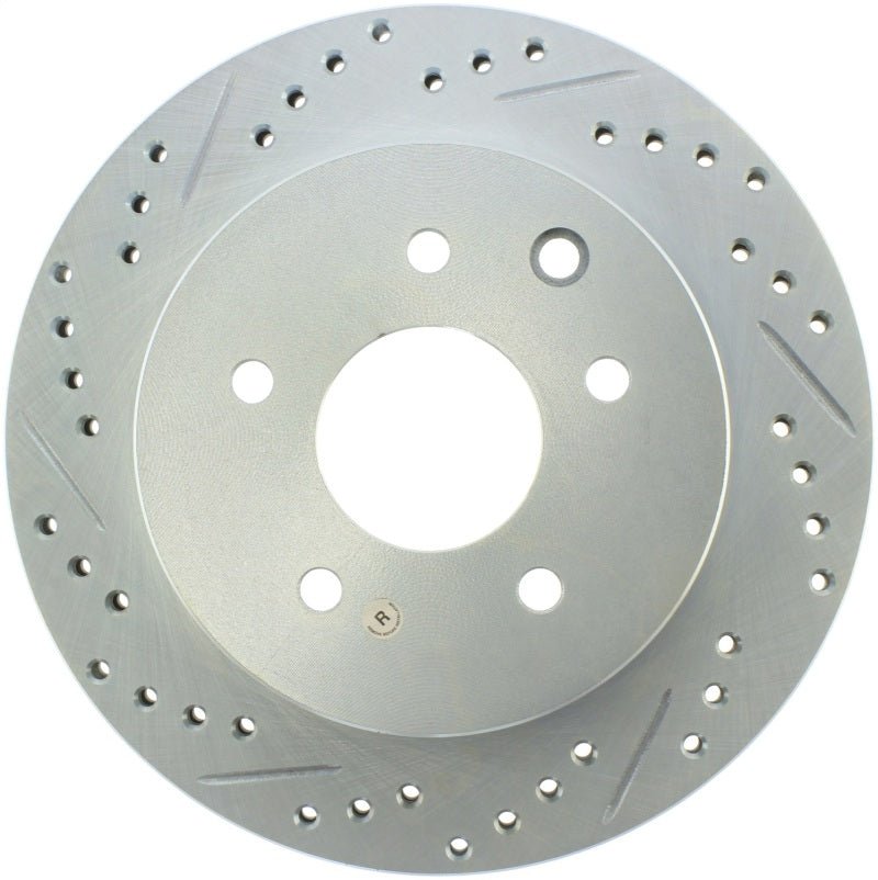 Stoptech - StopTech Select Sport Nissan Slotted and Drilled Right Rear Rotor - Demon Performance