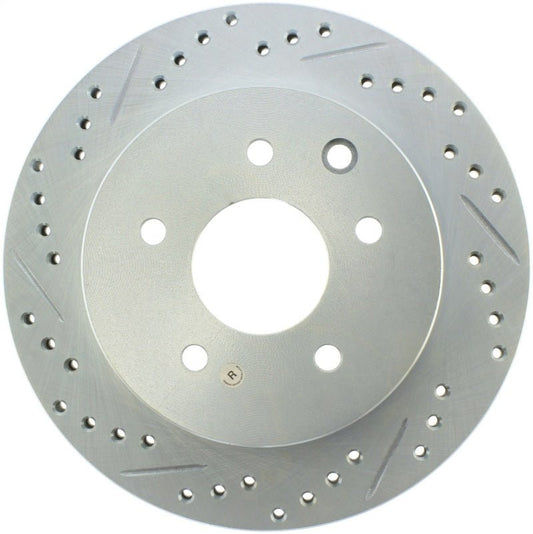 Stoptech - StopTech Select Sport Nissan Slotted and Drilled Right Rear Rotor - Demon Performance