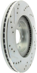 Stoptech - StopTech Select Sport Select Sport Nissan Slotted and Drilled Left Front Rotor - Demon Performance