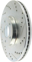 Stoptech - StopTech Select Sport Select Sport Nissan Slotted and Drilled Left Front Rotor - Demon Performance