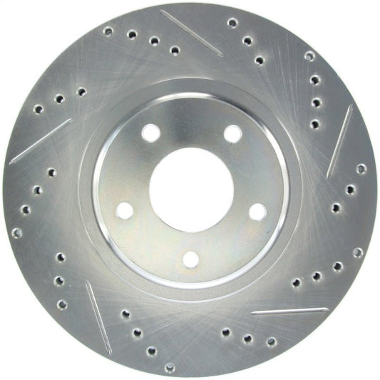 Stoptech - StopTech Select Sport Select Sport Nissan Slotted and Drilled Left Front Rotor - Demon Performance