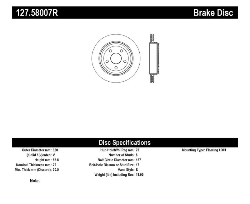 Stoptech - StopTech Slotted & Drilled Sport Brake Rotor 11 - 17 Jeep Grand Cherokee (Excludes SRT8) - Demon Performance
