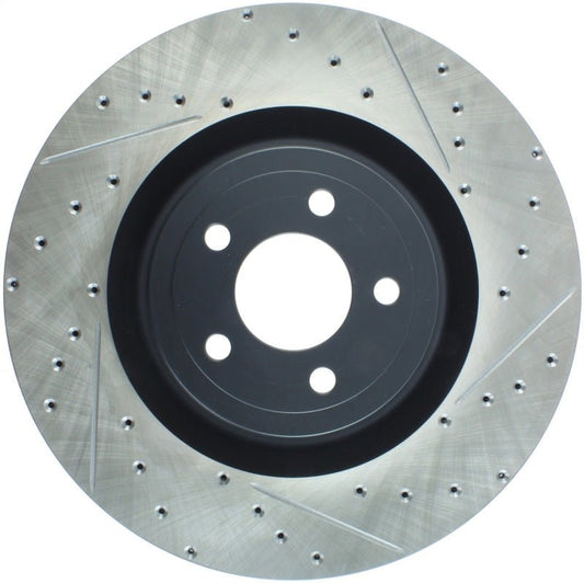 Stoptech - StopTech Slotted & Drilled Sport Brake Rotor - 2015 Ford Mustang GT - Front Left - Demon Performance