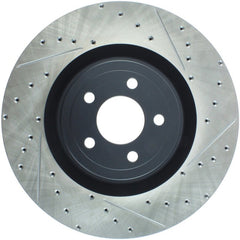 Stoptech - StopTech Slotted & Drilled Sport Brake Rotor - 2015 Ford Mustang GT - Front Left - Demon Performance