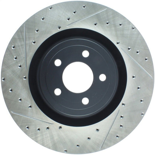 Stoptech - StopTech Slotted & Drilled Sport Brake Rotor - 2015 Ford Mustang GT - Front Right - Demon Performance