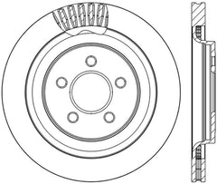 Stoptech - StopTech Slotted & Drilled Sport Brake Rotor - 2015 Ford Mustang GT - Rear Right - Demon Performance