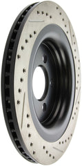 Stoptech - StopTech Slotted & Drilled Sport Brake Rotor - 2015 Ford Mustang GT - Rear Right - Demon Performance