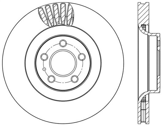 Stoptech - StopTech Slotted & Drilled Sport Brake Rotor - 2015 Ford Mustang Non - Brembo - Front Right - Demon Performance