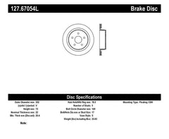 Stoptech - StopTech Slotted & Drilled Sport Brake Rotor - Demon Performance